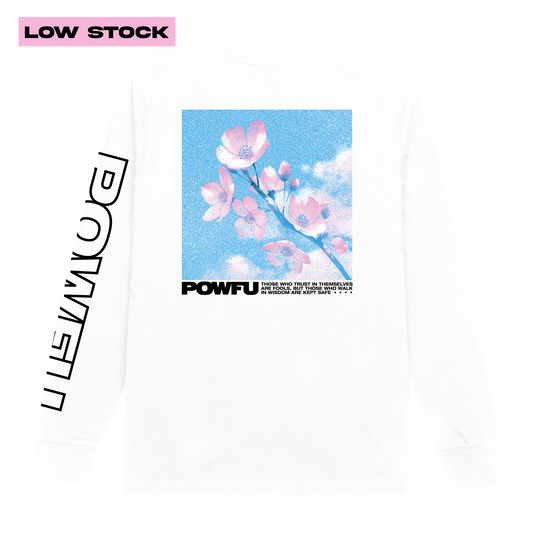 Blossom Long Sleeve Tee - White